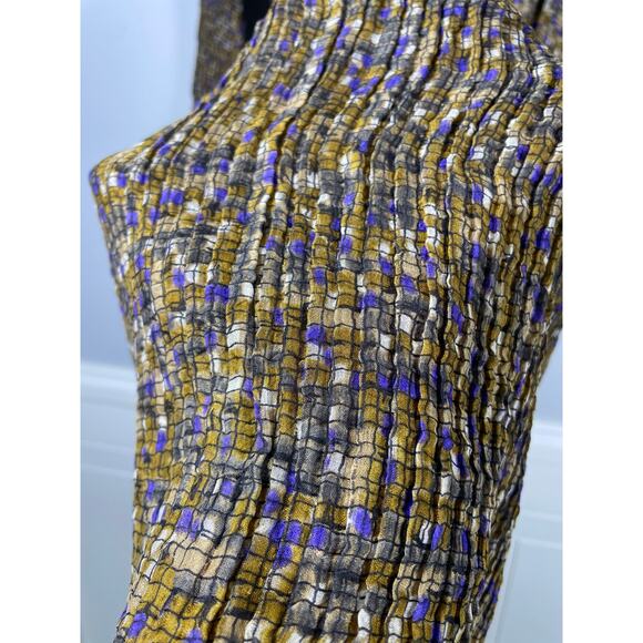 Boss, Hugo Boss, Size 10, Black Silk & Cupro Shift Dress, 3/4 Sleeve, Tie Waist - Picture 2 of 9